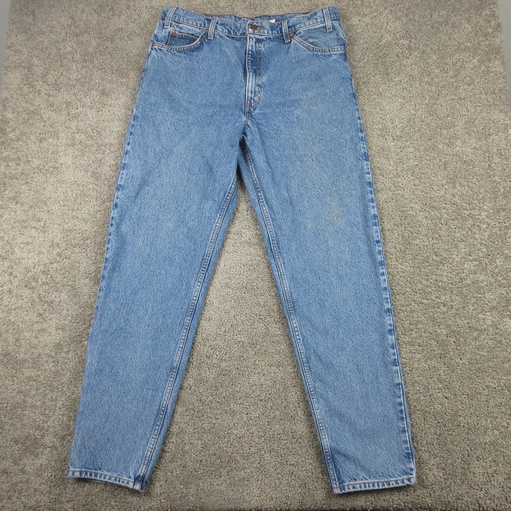Vintage Levis Jeans Mens 36x34 Blue 550 Relaxed Taper Orange Tab Denim Pants
